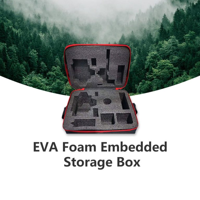 What is the environmental performance of EVA foam-embedded storage boxes?